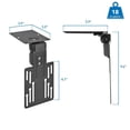 thumbnail image 6 of Mount-It! Kitchen Under Cabinet Mount TV Ceiling Mount Folding Bracket, 90 Degree Tilt, Fold Down, Swivel for 19" to 24" TV's, Capacity 18 lbs., 6 of 6