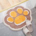 thumbnail image 4 of Linda Caricatura Kitty Paw Absorbente Piso Alfombra Suave Hogar Baño Puerta Sala De Estar Entrada Alfombrilla Antideslizante Inevent HA028414-02, 4 of 5