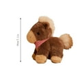 thumbnail image 2 of Cute Simulation Horse Ornament Soft Animal Figurine Home Office Desk Shelf Decoration Decorative Model Gift for Animal Lover Room Display Cute Table Desk Decorative Animal Figurine Set, 2 of 2