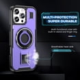 thumbnail image 5 of Allytechgroup Samsung Galaxy S24 FE Case with Ring Holder Stand, Military Grade Shockproof Heat Dissipation Drop Proof Bumper Phone Case for Samsung Galaxy S24 FE, Purple, 5 of 8