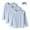 Light Blue, variant on Boys Long Sleeve Tops, Soft Pullover Cotton 3 Pieces Kids Undershirts Multicolor Size 1-15T