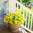 thumbnail image 3 of Flores artificiales de otoño HyeFlora Yellow Silk Morning Glory, 3 of 9