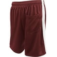 thumbnail image 3 of Hat and Beyond Men's Athletic Stripe Track Shorts with Drawstring, 3 of 5