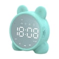 thumbnail image 1 of Bluetooth Inalámbrico, Reloj Despertador, 1200 MAh, Superficie de Espejo, Pantalla Digital, Llamada Manos Portátil para Viajes en - Verde Sunnimix Despertador digital, 1 of 6
