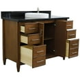 thumbnail image 4 of Bellaterra Home 400901-49S-WA-BGRD 49 in. Single Round Sink Vanity with Galaxy Granite Top, Walnut & Black, 4 of 11