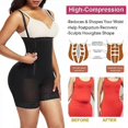 thumbnail image 4 of Body Shaper for Women Tummy Control Shapewear Side Zipper Open Bust Shapewear for Ladies Daily Life, 4 of 4