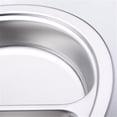 thumbnail image 2 of MYG Assiette Ronde en Acier Inoxydable 3 Sections Dia 22/24/26cm Assiette à Collation, 2 of 8