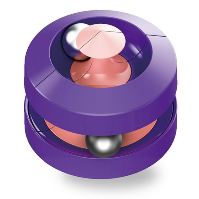 Fiudx Juguet Antiestrés Compacto, Spinner Silencioso, Cubo Descompresión Duradero, Regalo para Niños y Adultos, Juego de Cuatro Piezas