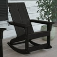 thumbnail image 5 of Flash Furniture Finn Poly Resin Rocking Adirondack Chair - Black, 5 of 13