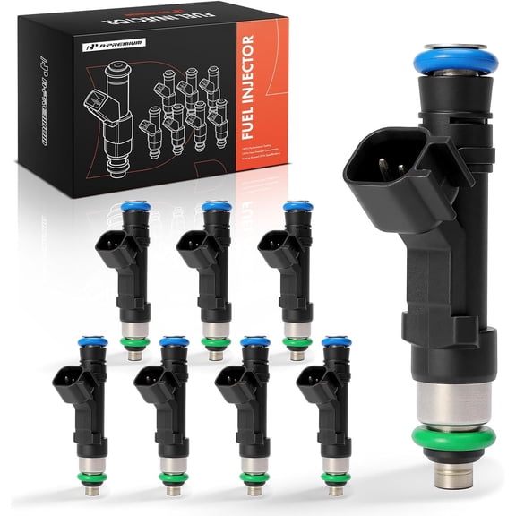 A-Premium Fuel Injectors Compatible with Ford Expedition 03-04, E-150 E-250 E-350 E-450 Club Wagon Super Duty, V8 5.4L, Set of 8, Replace# 0280158001, 822-11167
