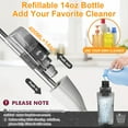 thumbnail image 4 of KING BOWOLF Spray Mop with 14oz Refillable Leak-Proof Bottle, 4 Washable Microfiber Pads and 360° Swivel Head for Hardwood Tile Laminate Floors, 4 of 9