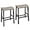 Greige + Black, variant on HOOBRO Bar Stools, Set of 2 Bar Chairs, 23.6 Inch Saddle Stools, Kitchen Counter Seat with Footrests, Industrial Barstools for Dining Room, Kitchen, Counter, Rustic Brown and Black BF02MD01
