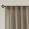 thumbnail image 5 of Madison Park Harper 2-Piece Solid Crushed Curtain Panel Pair in Taupe, 42"x95", 5 of 7