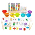 thumbnail image 2 of Milaget Rainbow Clips Beads Toys Fine Motor Math Counting Toy for Girls Age 3~6 5 Tubes, 2 of 9