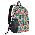 thumbnail image 2 of JIALIOU 14" Laptop Backpack Waterproof Airline Approved Stylish Casual Daypack for Travel Business College Work, Cactus and Desert Flower, 2 of 8