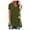 Army Green, variant on Women's Plus Size Short Sleeve Summer V-Neck Loose Long Tunic T-Shirt