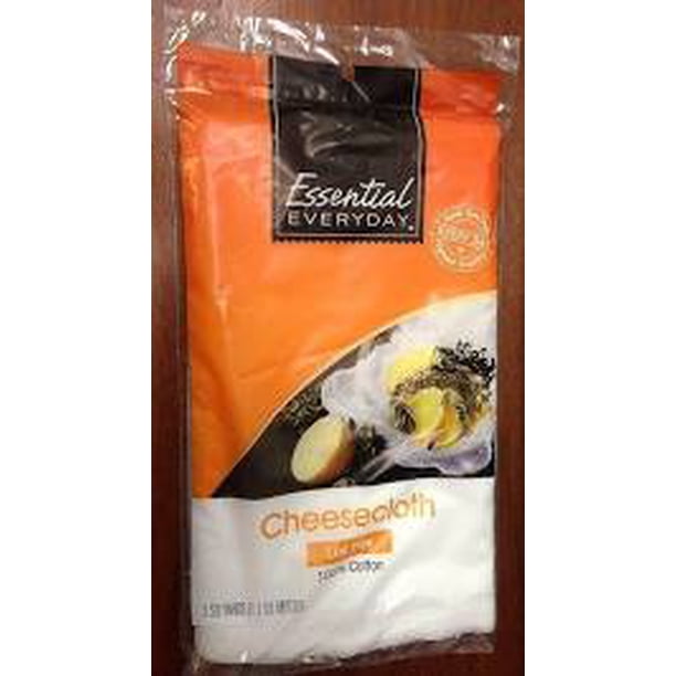 ESSENTIAL EVERYDAY CHEESECLOTH, 100 COTTON, LINT FREE, 2 SQUARE YARDS