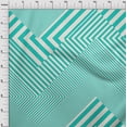 thumbnail image 4 of oneOone Georgette Viscose Turquoise Green Fabric Craft Projects Decor Fabric Printed By The Yard 42 Inch Wide, 4 of 5