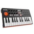 thumbnail image 1 of HXW - driver de teclado portátil Bluetooth MIDI, con 25 teclas, 9 almohadillas para orejas retroilum, 1 of 6