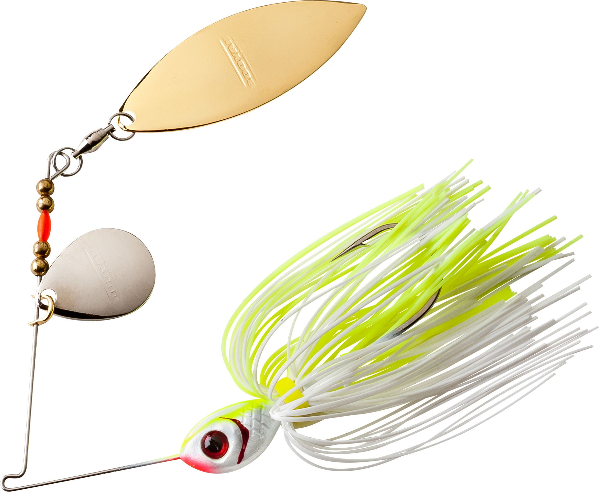 CHARTREUSE & WHITE QUAD BLADE SPINNERBAIT   3/8oz  COLOR
