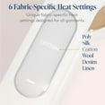 thumbnail image 7 of Nori Press Travel Steam Iron - Handheld Iron With Optional Steam Feature - No Ironing Board Required - Easy to Use w/ 6 Fabric Settings - Removes Wrinkles - Mothers Day Gifts for Mom - White, 7 of 7