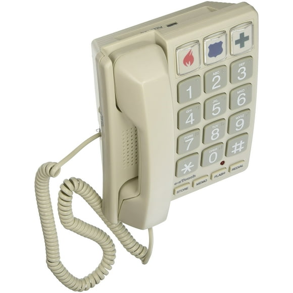 Cortelco 240085-VOE-21F 1-Handset Landline Telephone, Sandstone