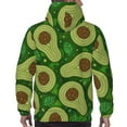 thumbnail image 6 of Bingfone Big Colorful Avocados Men'S Drawstring Hoodie Long Sleeve Pocket Sweatshirts-4x-Large, 6 of 9