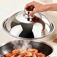 thumbnail image 4 of JWQFBC Tapa de Wok de Acero Inoxidable Diseño Visible Anti-Desbordamiento para Cocina, 4 of 10