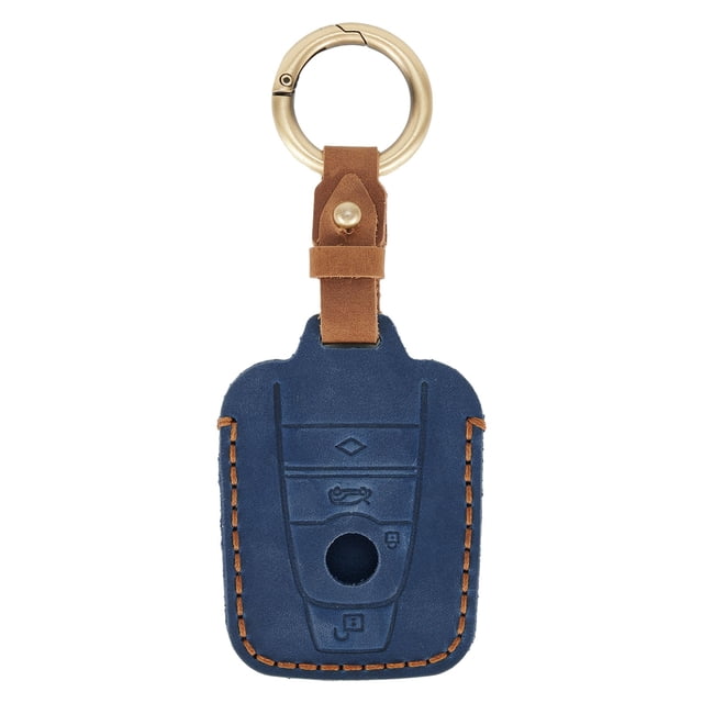 Leather Remote Car Key Fob Case Cover Holder Shell for BMW i3 i8 2014+ Keyless
