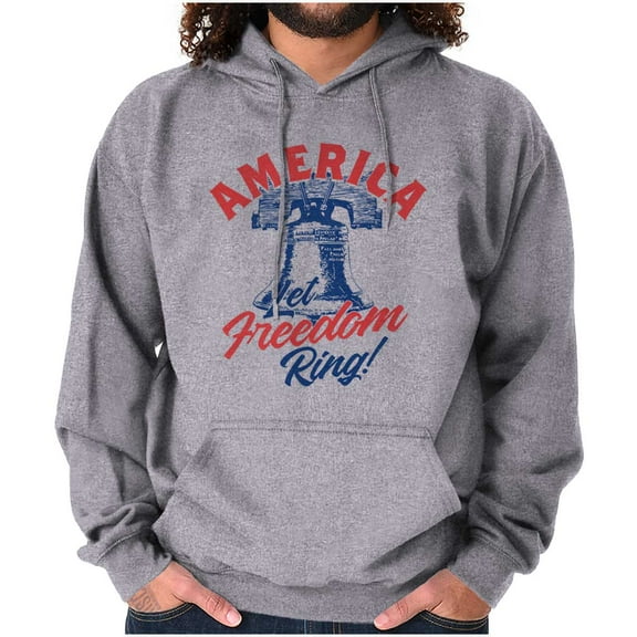 America Let Freedom Ring Liberty Bell Hoodie Sweatshirt Women Men Brisco Brands S