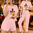 thumbnail image 2 of Ensemble de Pyjama pour Femmes, Pantalon et Haut Décontractés Vêtements de Nuit, 2 of 8