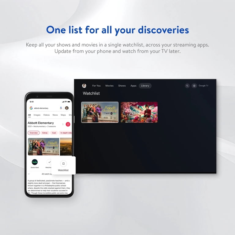 Onn+ Full HD Streaming Device with Google TV, 8GB Storage,