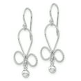 thumbnail image 2 of Sterling Silver Rhodium Plated Fancy Dangle Earrings, 2 of 3