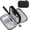 Black, variant on Travel Cable Organizer Pouch Electronic Accessories Carry Case Portable Waterproof Double Layers All-in-One Storage Bag for Cord, Charger, Phone, Earphone Black