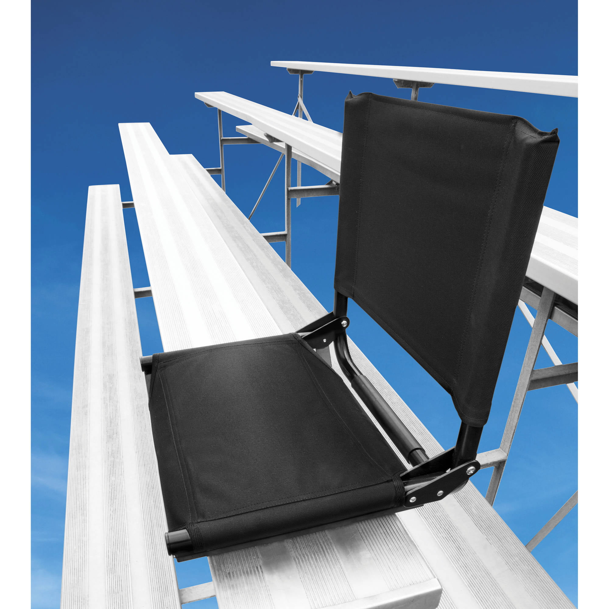 Cascade Mountain Tech Folding Stadium Seat for Benches and Bleacher with Shoulder Strap 