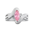 thumbnail image 2 of Freestyle, Women's Sterling Silver Marquise Stone & Diamond Wrap Class Ring, Personalized, High School or College Graduation, 2 of 5