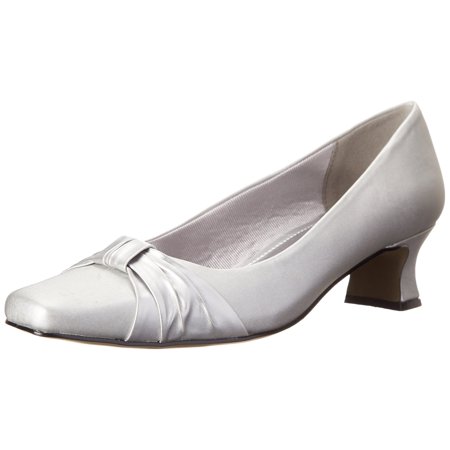 

Women s Dress Heels - Silver Satin (6)