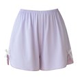 thumbnail image 2 of HongQid Soft Lounge Shorts for Women Elastic Waist Casual Sleepwear Lightweight Cozy Pajama Bottom Purple 2XL, 2 of 4