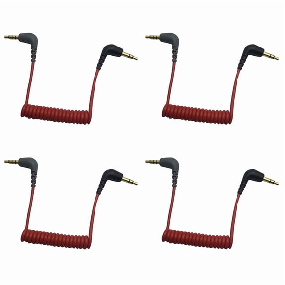 4X Replacement 3.5mm TRS to 3.5mm TRRS Adapter Cable for Sc7 By VIDEOMIC Micro-Type Mics