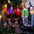 thumbnail image 1 of 5 uds sombreros de fantasma colgantes iluminados para Halloween decoraciones de Halloween para interiores y exteriores luces de cadena para jardín Patio decoración de ANGGREK Otros, 1 of 8