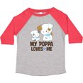 thumbnail image 3 of Inktastic My Poppa Loves Me Grandson Boys Toddler T-Shirt, 3 of 5