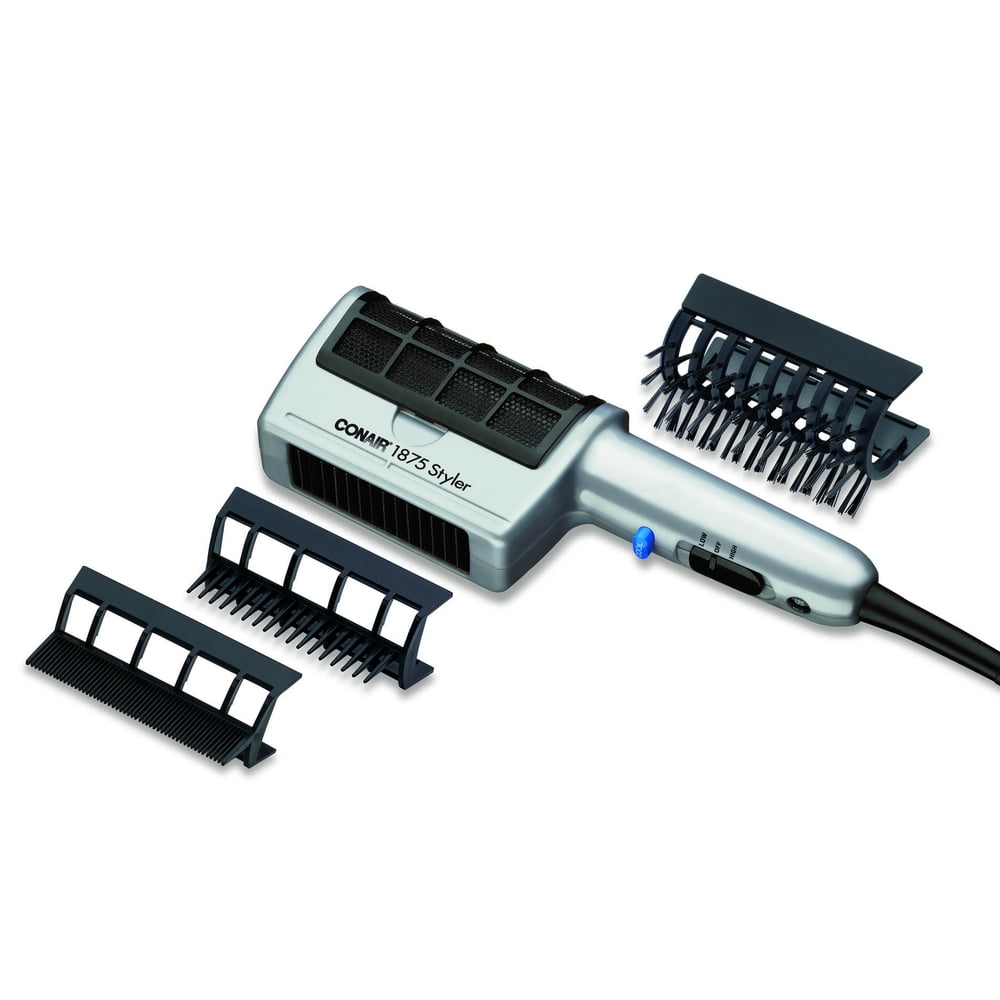 Conair One Step Style 3In1 Ionic Hair Dryers, Silver with Bristle