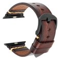thumbnail image 1 of REZERO Compatible con correas de Apple Watch de 49 mm, 45 mm, 44 mm, 42 mm, 41 mm, 38 mm, 40 mm, repuesto de pulsera de cuero genuino para iWatch SE Series 8, 7, 6, 5, 4/3/2/1, hombres y mujeres, 1 of 1