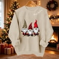 thumbnail image 2 of NSLGXD Women's Christmas Sweatshirt Cute Gnomes Print Crewneck Long Sleeve Casual Fall Winter Holiday Tops S-2XL, 2 of 9