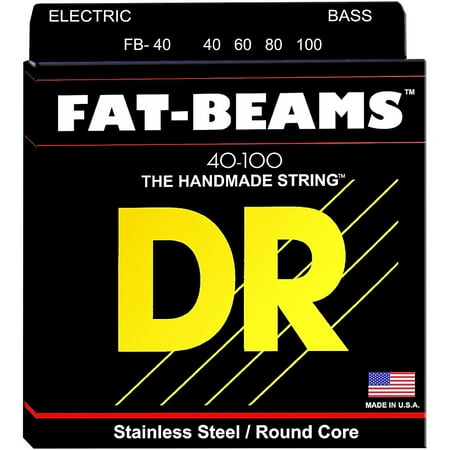 Lite Steel Beam - DR Strings Fat-Beams Stainless Steel Lite 4-String Bass Strings (40-100)