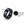 thumbnail image 2 of Dog Dad Gifts Paw Print Spinner Ring for Men Anniversary Ring for Dogfather Birthday Valentine's Day Gift for Him, Size 12, 2 of 7