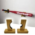 thumbnail image 1 of Kitchen Utensil Set Baseball Bat Display Wall Mount Rack Baseball Bat Display Case Baseball Bat Display Holder Wall Hanger Sturdy Hardwood Baseball Bat Stand Softball Bats Storage Rack Horizontal, 1 of 9