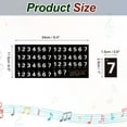 thumbnail image 2 of Pegatinas para teclado de piano Uxcell, pegatinas numeradas para piano de 88/61/54 teclas, guía de notas removible para principiantes, negro, 2 of 7