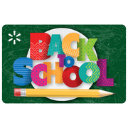 Back to School Supplies Walmart eGift Card