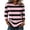 #1 Black, variant on Tunic Tops for Women 3/4 Lenth Sleeve Crew Neck Striped Shirts Dressy Casual Loose Fit Blouses Dark Blue L
